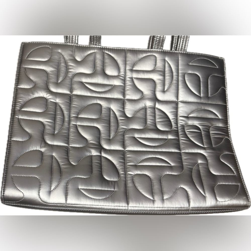 Moose Knuckles Metallic Silver Tote